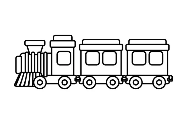 孤立的火车玩具矢量设计 — 图库矢量图片