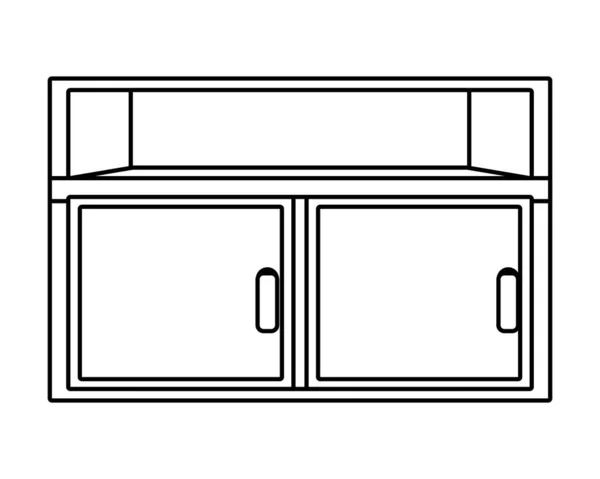 Isoliertes Wohnmöbel-Vektordesign — Stockvektor