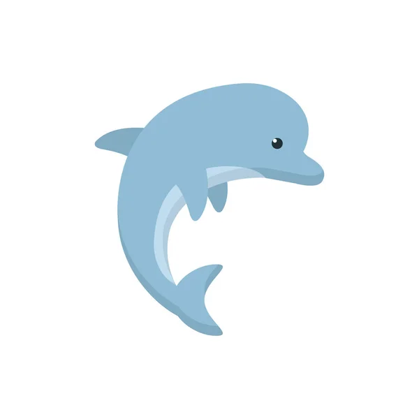 Design vettoriale isolato dei delfini marini — Vettoriale Stock