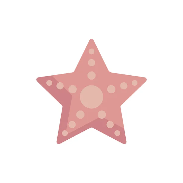 孤立した海の星の設計 — ストックベクタ