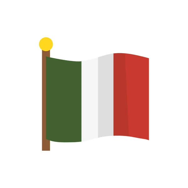 Geïsoleerde Mexicaanse vlag vector ontwerp — Stockvector