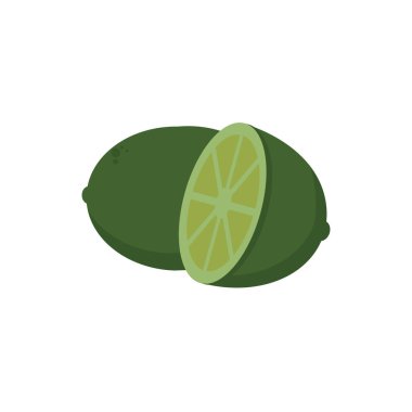 İzole edilmiş limon meyve vektör tasarımı