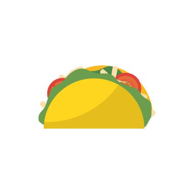İzole Meksika taco vektör tasarımı