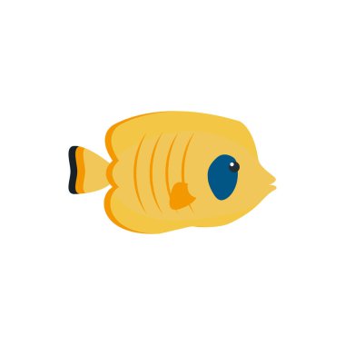 İzole edilmiş deniz balığı vektör tasarımı