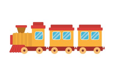 İzole tren oyuncak vektör tasarımı