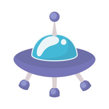 İzole edilmiş UFO oyuncak vektör tasarımı