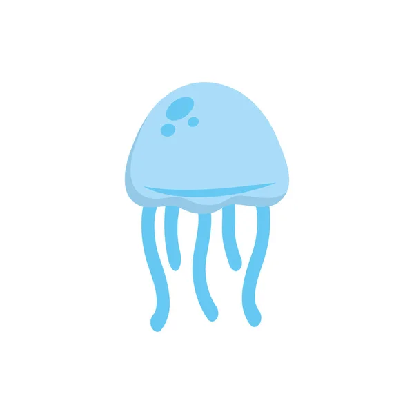 Diseño vectorial de medusas marinas aisladas — Vector de stock