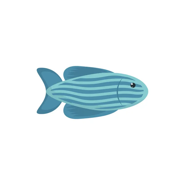 Concepção isolada do vetor de peixes marinhos — Vetor de Stock