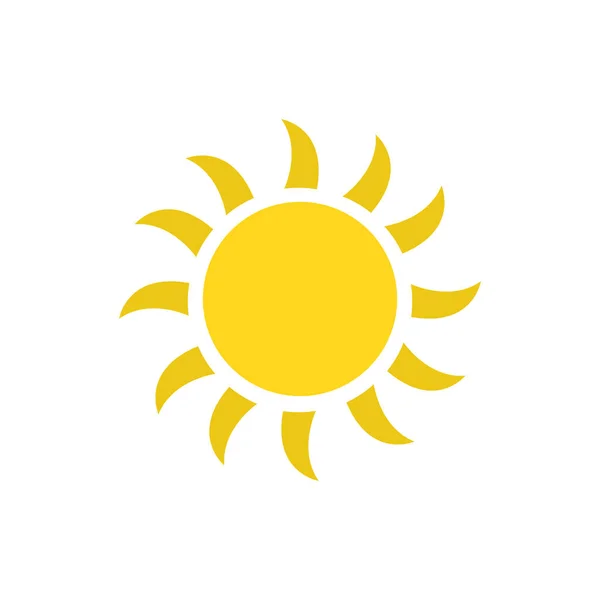 Isolierte Sonne Icon Vektor Design — Stockvektor