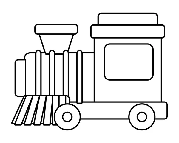 Diseño aislado del vector del juguete del tren — Archivo Imágenes Vectoriales