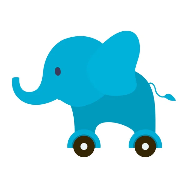 孤立した象のおもちゃのベクトルデザイン — ストックベクタ