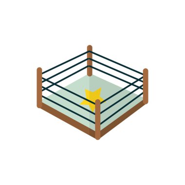 İzole edilmiş Meksika dövüş alanı vektör tasarımı