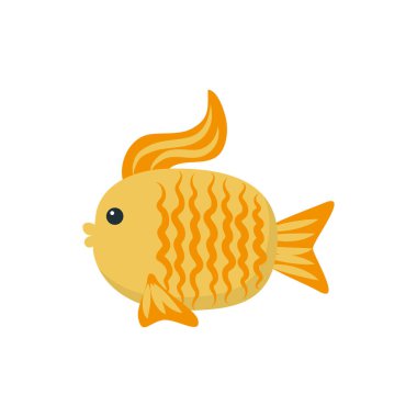 İzole edilmiş deniz balığı vektör tasarımı