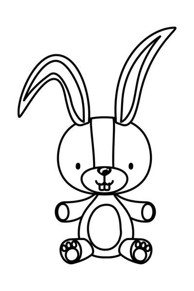 Isolated rabbit toy vector design — Stock Vector
