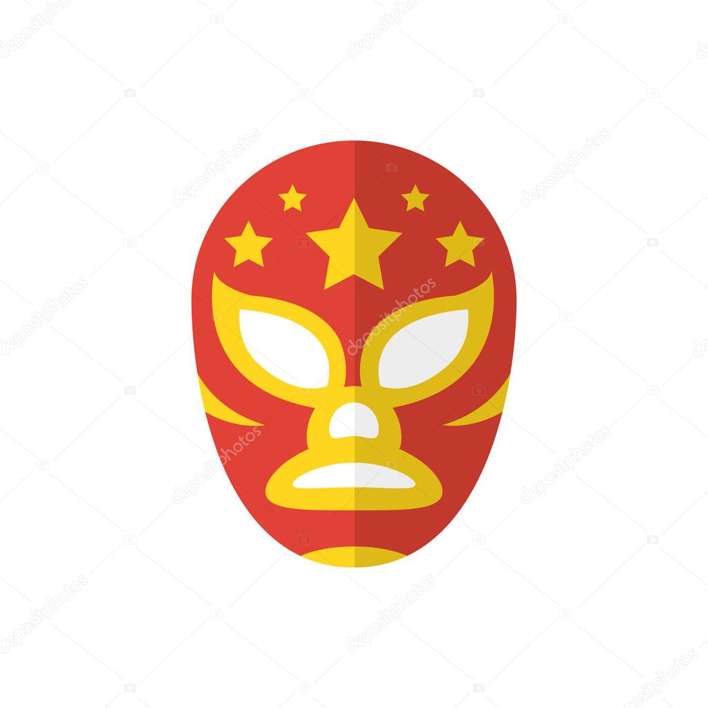 Isolated mexican mask vector design