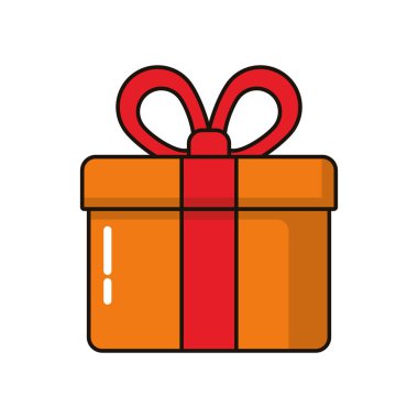 hediye kutusu izole edilmiş simge