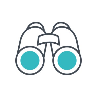 dürbün görünümü aksesuar izole simgesi