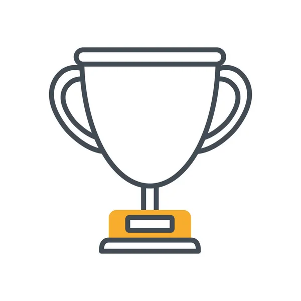 Success trophy cup award icon — Stock Vector