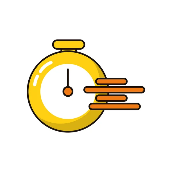 Zaman kronometre hızı izole edilmiş simge — Stok Vektör