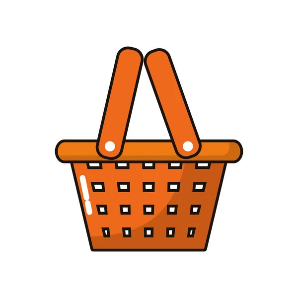 Shopping basket commerce isolated icon — ストックベクタ