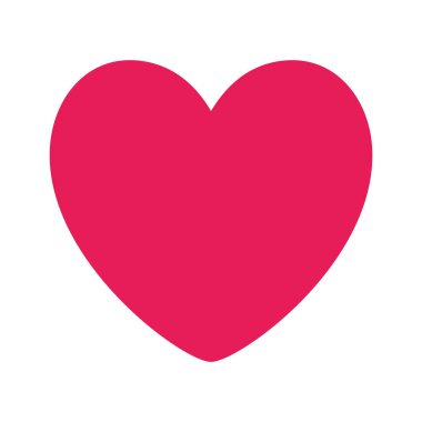 İzole edilmiş kalp şekli vektör tasarımı