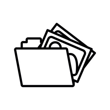 İzole edilmiş dosya simgesi vektör tasarımı