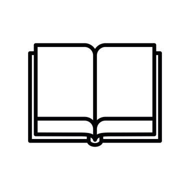 İzole kitap satır vektör tasarımı