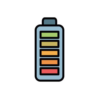 İzole pil doldurma vektör tasarımı