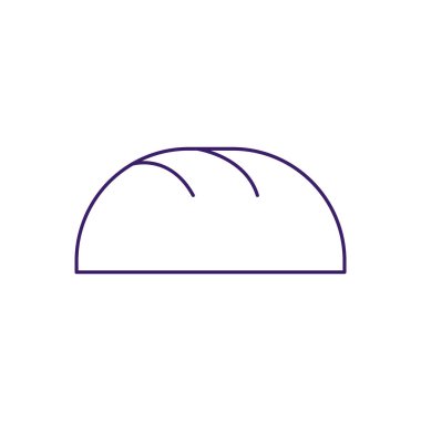 İzole ekmek çizgisi vektör tasarımı