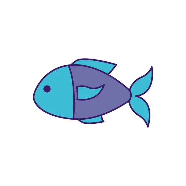 Isolierte Fische Symbol füllen Vektor-Design — Stockvektor