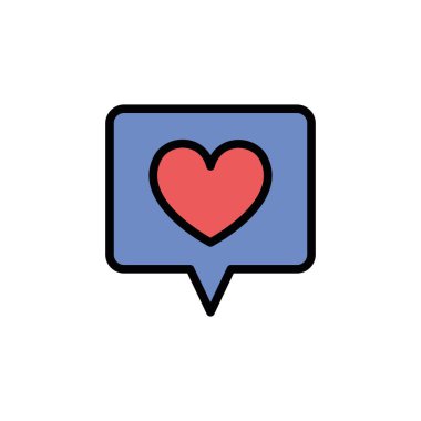 Ayrı kalp şekli doldurma vektör tasarımı