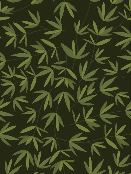 Verde hojas de fondo vector de diseño — Vector de stock