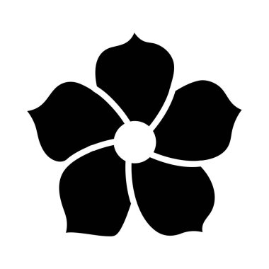 İzole çiçek süsleme vektör tasarımı