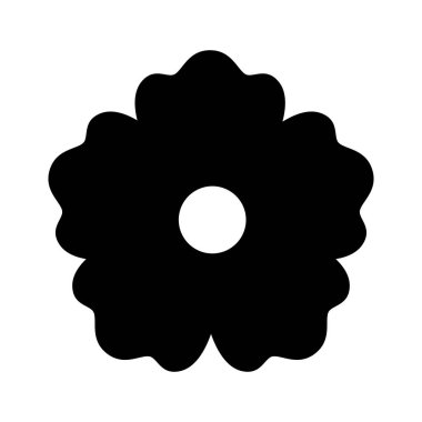 İzole çiçek süsleme vektör tasarımı