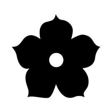 İzole çiçek süsleme vektör tasarımı