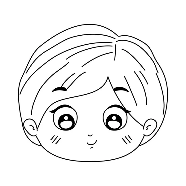 Izolovaný chlapec kreslený vektor design — Stockový vektor