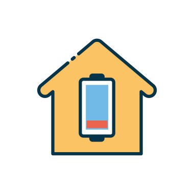 Akıllı ev vektör tasarımı evi