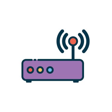 İzole edilmiş kablosuz makine vektör tasarımı