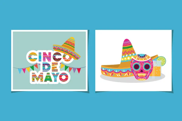 Векторный дизайн Cinco de mayo — стоковый вектор