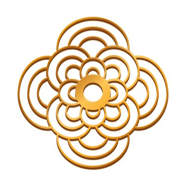 İzole çiçek süsleme vektör tasarımı