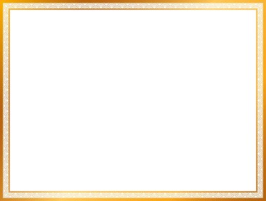 Altın ve süs çerçeve tasarımı