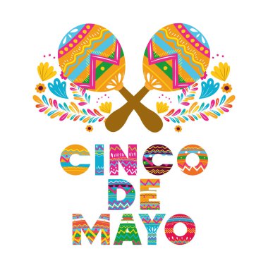 Cinco de mayonez vektör tasarımı