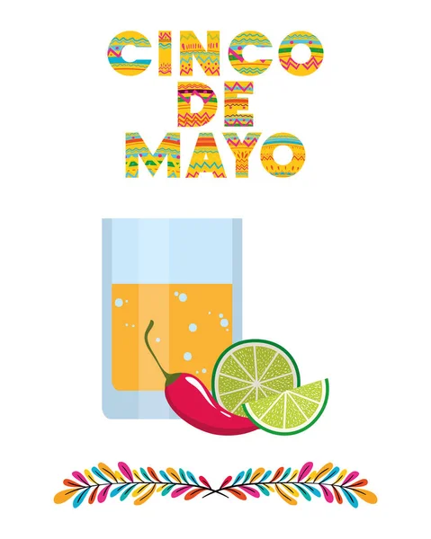 Cinco de mayonez vektör tasarımı