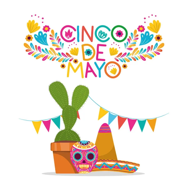 Desenho vetorial cinco de mayo —  Vetores de Stock