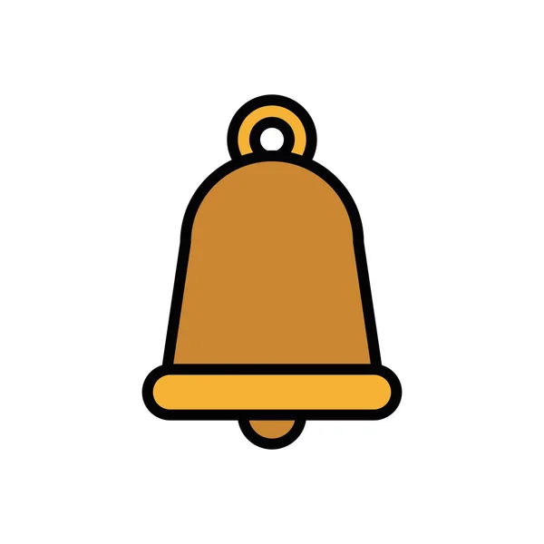 Isoliertes Glockensymbol Füllvektordesign — Stockvektor