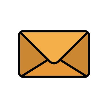 İzole zarf doldurma vektör tasarımı