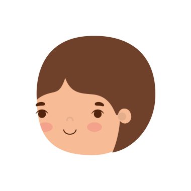 İzole çocuk çizgi film vektör tasarımı