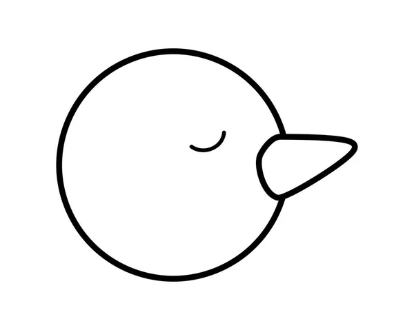 Ізольована качка мультфільм Векторний дизайн — стоковий вектор
