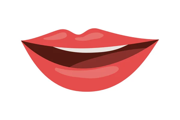 Isolated mouth cartoon vector design — Stock Vector