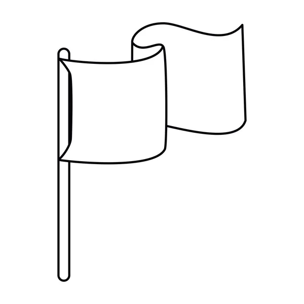 Vit flagga för mänskliga rättigheter koncept vektor design — Stock vektor
